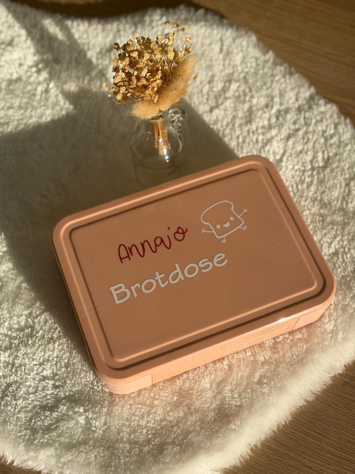 Beschriftete Brotdose