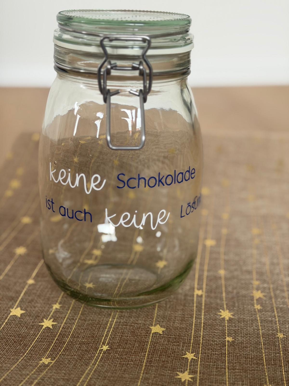 Gläser mit Spruch
